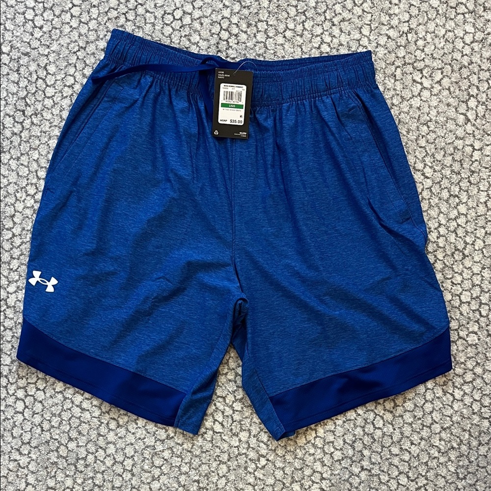 Under Armour Men's Navy Blue Athletic Shorts Size Large